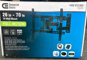 Commercial Electric Full Motion TV Wall Mount for 26in. to 70in.