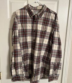 Orvis Multi-Color Check Button-Down 100% Cotton Shirt 2XL