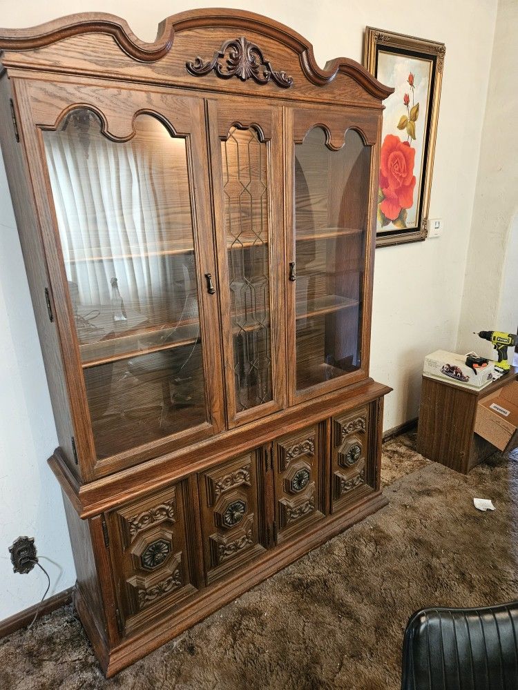 Big China Cabinet, Solid Wood