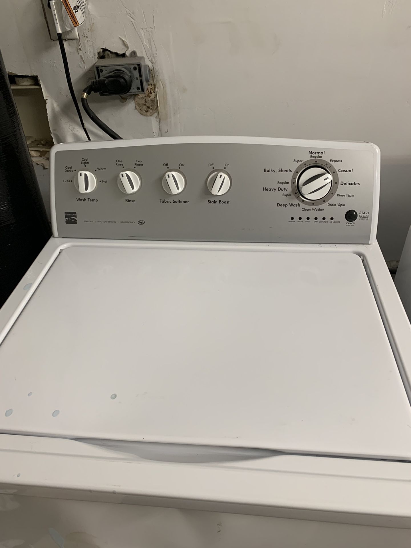 Kenmore Series 500 Washer Diagnostic Mode - 54wd08a