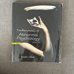 Fundamentals Of Abnormal Psychology – Seventh Edition