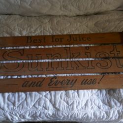 Vintage Sunkist  packing crate lid.