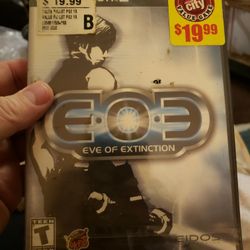 PS2 Eve of Extinction (EOE Playstation 2, 2002) Brand New Factory Sealed