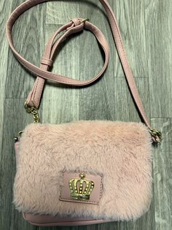 Juicy Couture fuzzy cross body purse