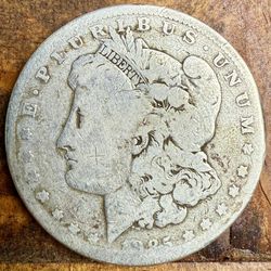 1885 Silver Morgan One Dollar Coin