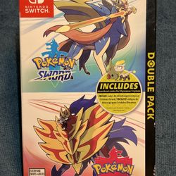 Nintendo Switch Pokemon Sword & Shield Double Pack