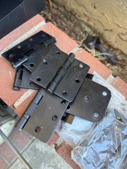Black Door Hinges Mixed Lot