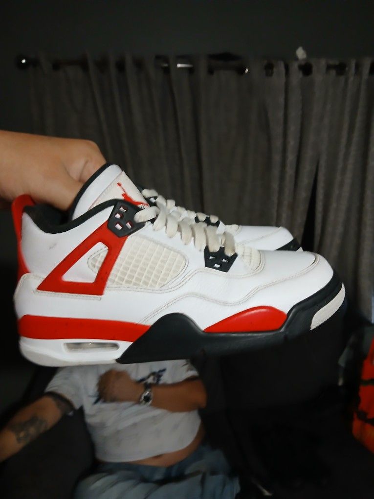 Jordan's 4s Red Cement