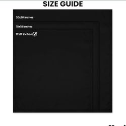 70 Cloth Black Napkins 