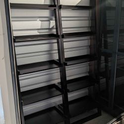 Black Ladder Bookshelves (Pair)
