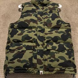 A Bathing Ape ABC Camo Down Vest 