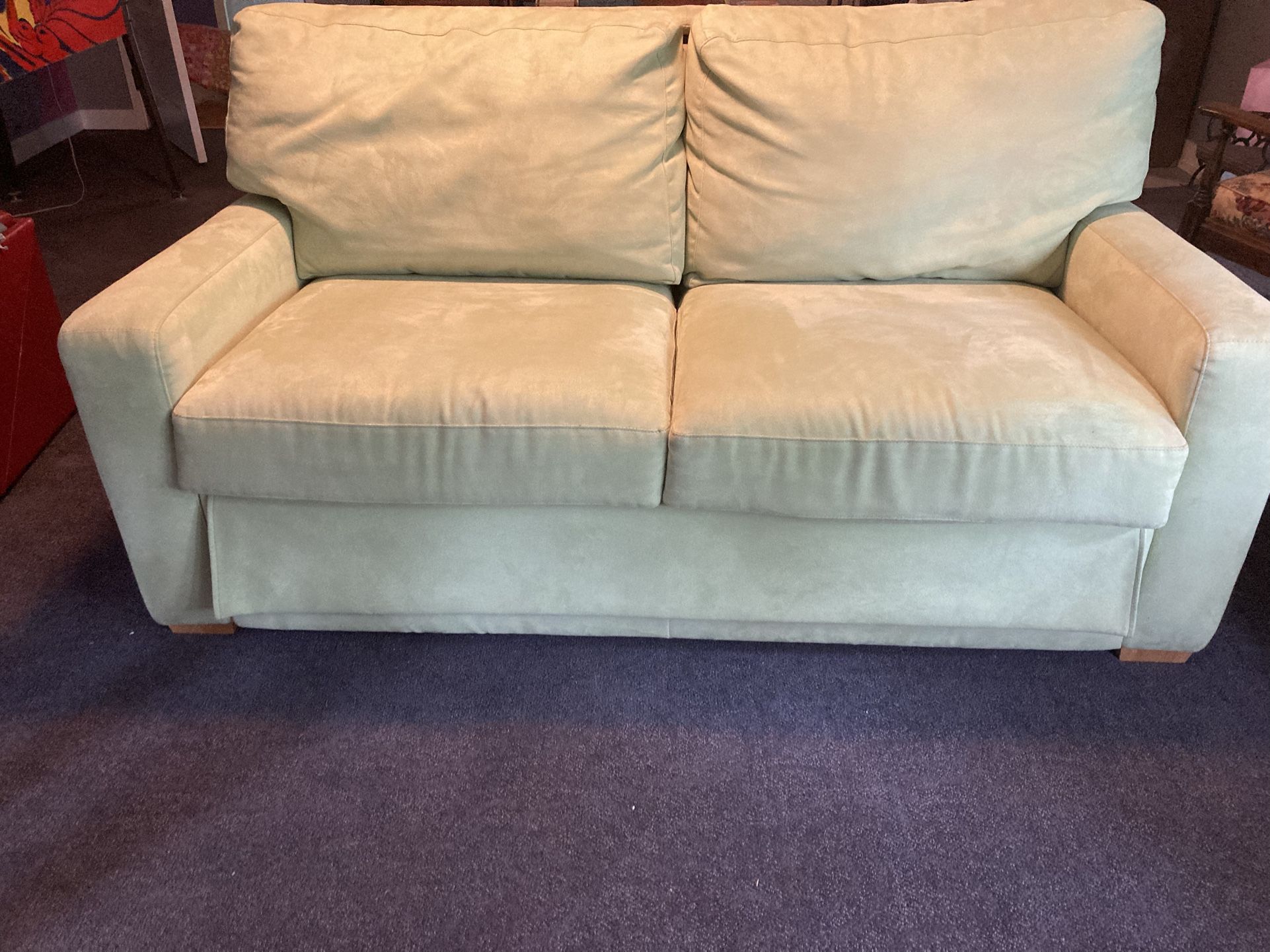 American Leather Ultrasuede Sleeper Sofa