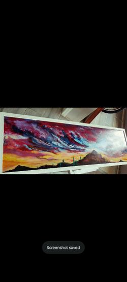 15 x 47 1/2 acrylic Canvas Art Painting Wall Decorl