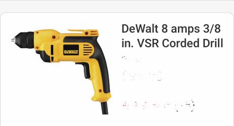 DeWalt 8 amp 3/8 in. Corded Drill