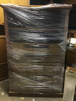 Wooden self storage with nine drawers