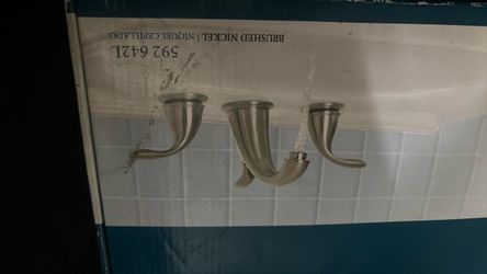 Brushed Nickel 3-Light Bathroom Vanity Light