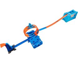 Hot Wheels Toy Car Track Set, Track Builder Multi Loop Box Playset + extras