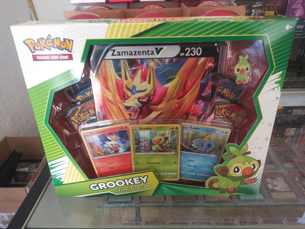 POKEMON NEW SWORD & SHIELD GROOKEY GALAR COLLECTION BRAND NEW & FACTORY SEALED!!!