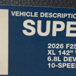 Ford 2026 F250 Superduty tailgate with bumper