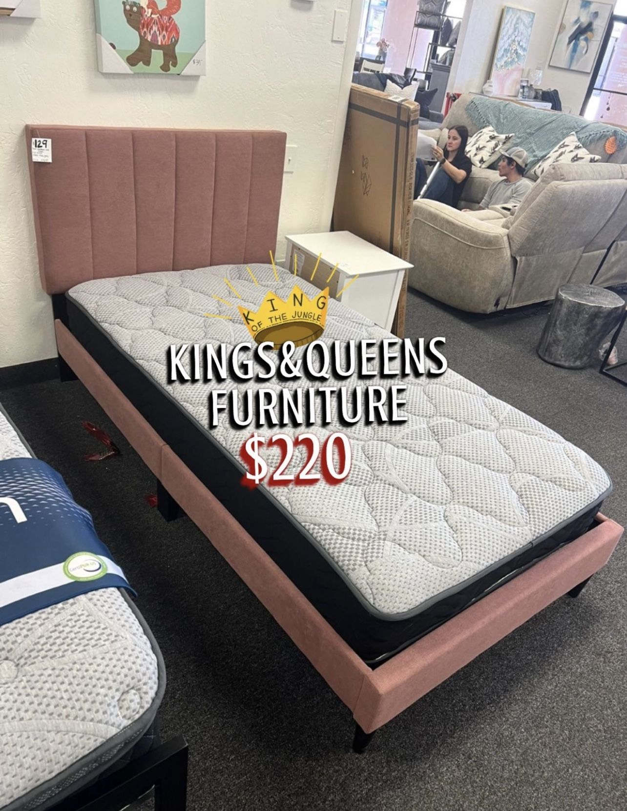 Twin Bed Frame With Mattress