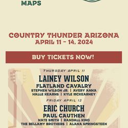 Country Thunder Arizona Campsite and Tickets
