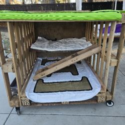 Wooden Dog House With Removable Upper Deck And Ladder Available 