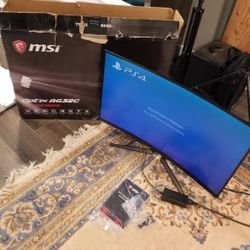 MSI Optix AG32C - 32" Widescreen Curved LED Gaming Monitor Gamer Screen Wide