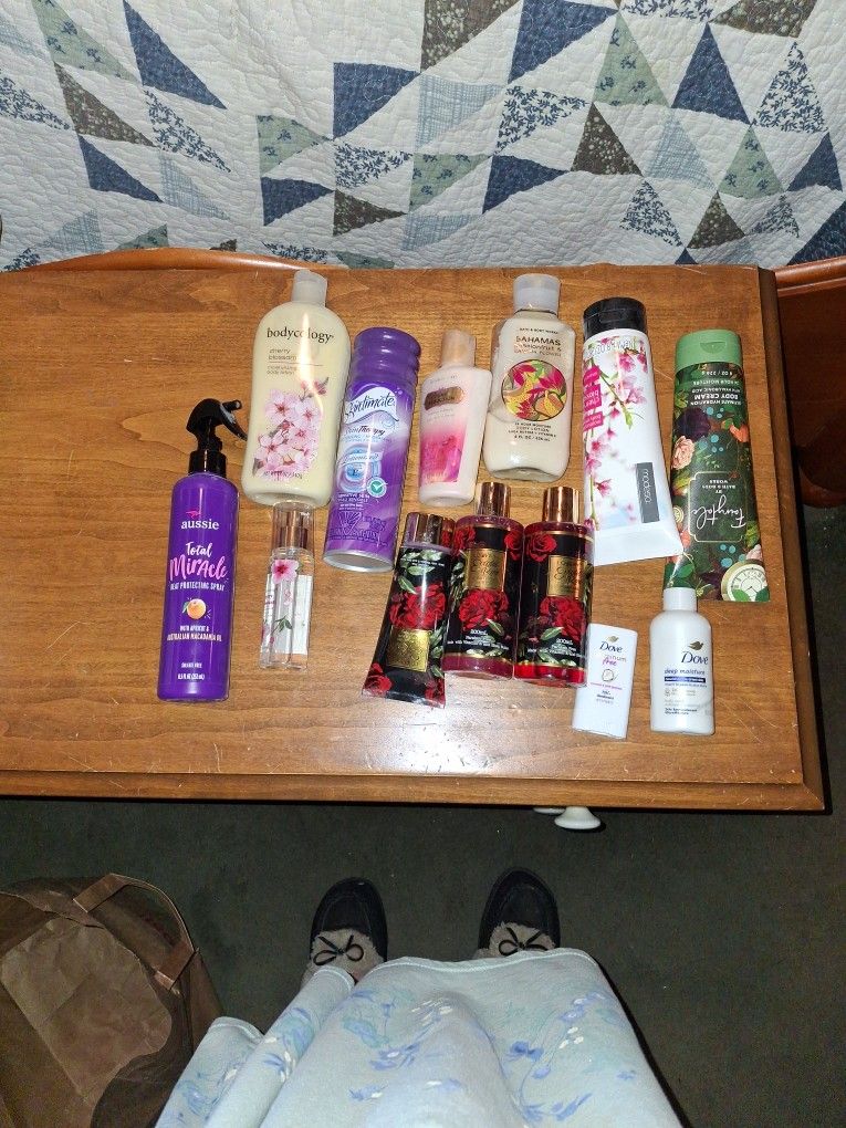 New, Near New Lotions, Spray, Bath.. For batch