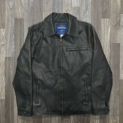 Insane Vintage Aeropostale Dark Brownish Leather Jacket