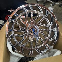 New Wheels TIS544C Chrome 22x12 5x127 For Sale, Fits Jeep Wrangler FINANCE AVAILABLE