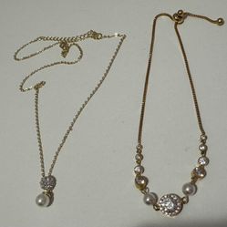 Costume Jewelry Necklace And Bracelet 
