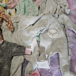 7 Size Newborn Girls Clothes Footie Baby Sleepers
