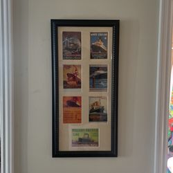 Largest Ships Postcards Framed
