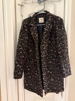 Leopard print coat