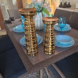 Gold Candleholders 