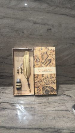 Feather Pen with ink and tipd