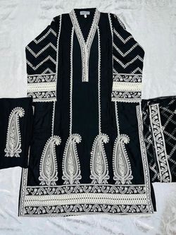 Ladies Pakistani 3-Piece Set - High Quality Cotton - Traditional Punjabi Style