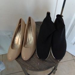 Two Pair Of Shoes Gently Used Size 11