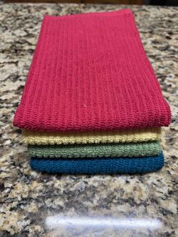 New Bold Colored Dish Towels (set of 4)