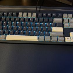 KEEBMONKEY WOBKEY Crush 80 Reboot Pro navy aluminum mechanical keyboard