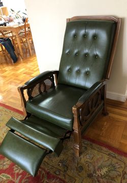 Antique wooden recliner
