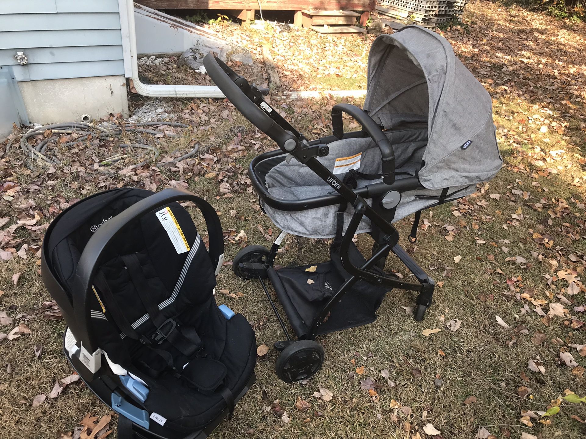Like New Very Nice Removable Bassinet Stroller And Snap And Go Infant Car Seat Carrier With Base Everything For $125