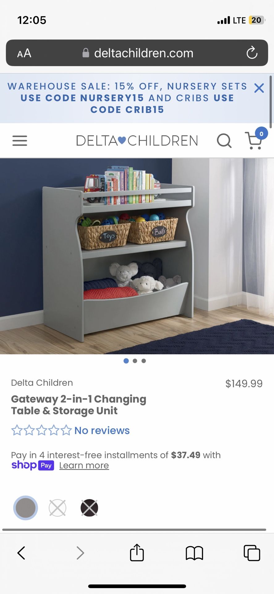Delta Children Changing Table