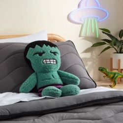 Pillowfort 21” Pillow Buddy Marvels Superhero Hulk Decorative Doll Throw Plush