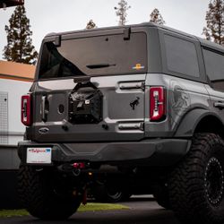 Agency 6 Ford Bronco Spare Tire Delete Kit – COMPLETE – Black – Fits Raptor