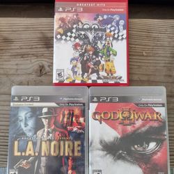 PS3 Games God Of War LA Noire 