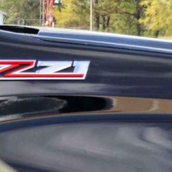 Z71 RED AND SILVER FENDER SELF ADHESIVE EMBLEMS.