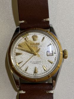 Rolex 6(contact info removed) brevet red datejust vintage watch ovettone