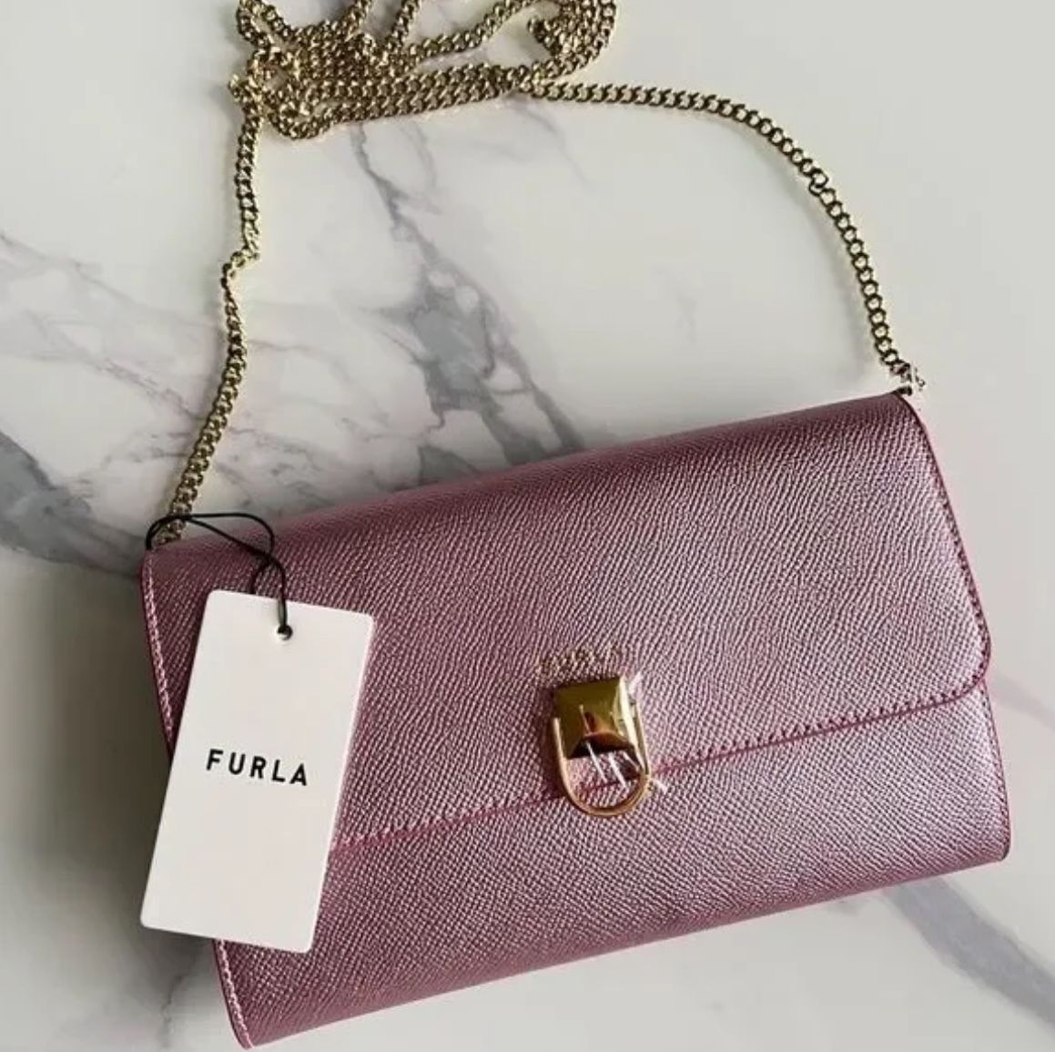 FURLA - !NEW! Circle XL Crossbody Bag MOONSTONE