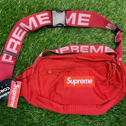 SUPREME CROSSOVER MESSENGER SHOULDER BAG RED WHITE STRIPE NEW A5